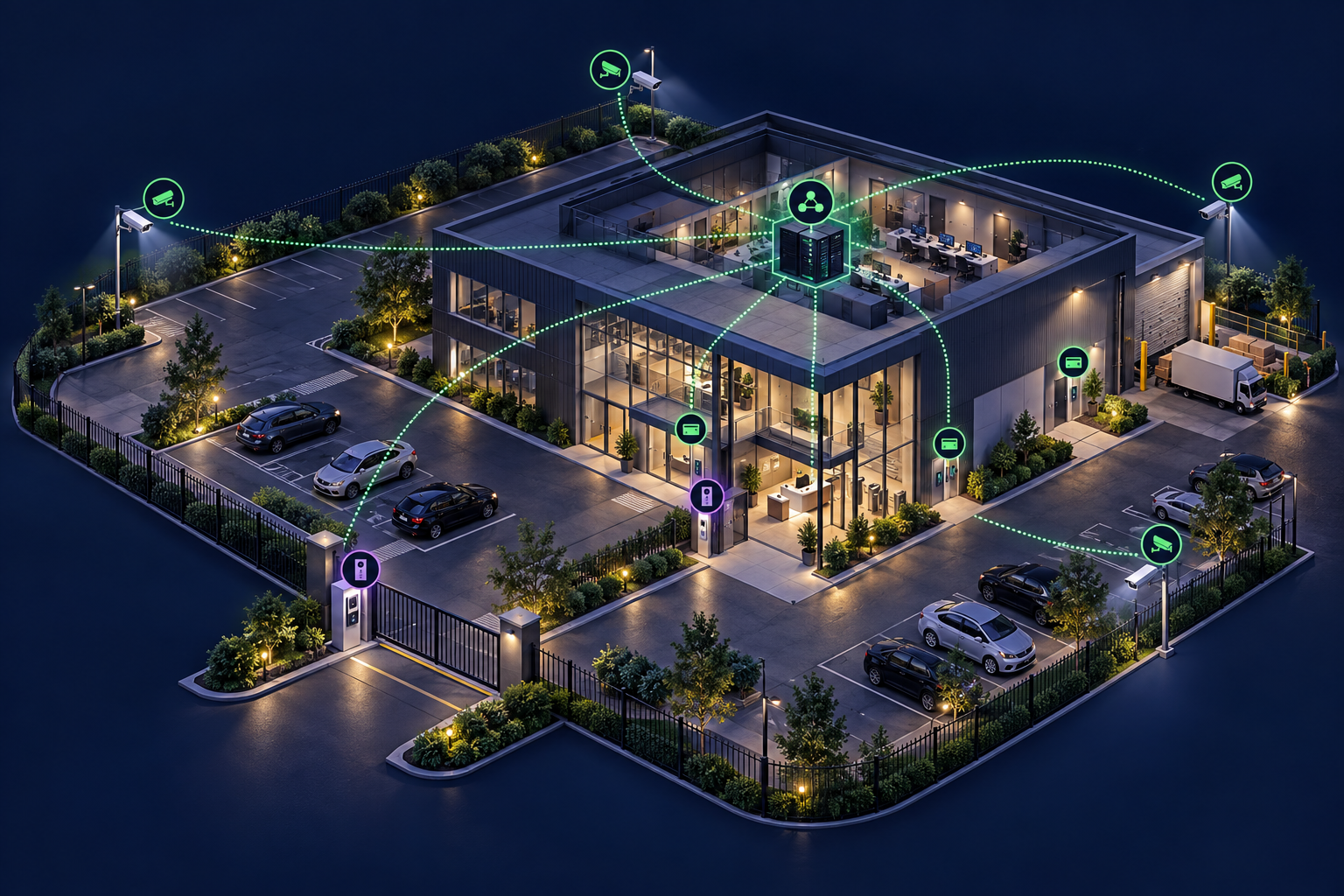 Connected campus security network