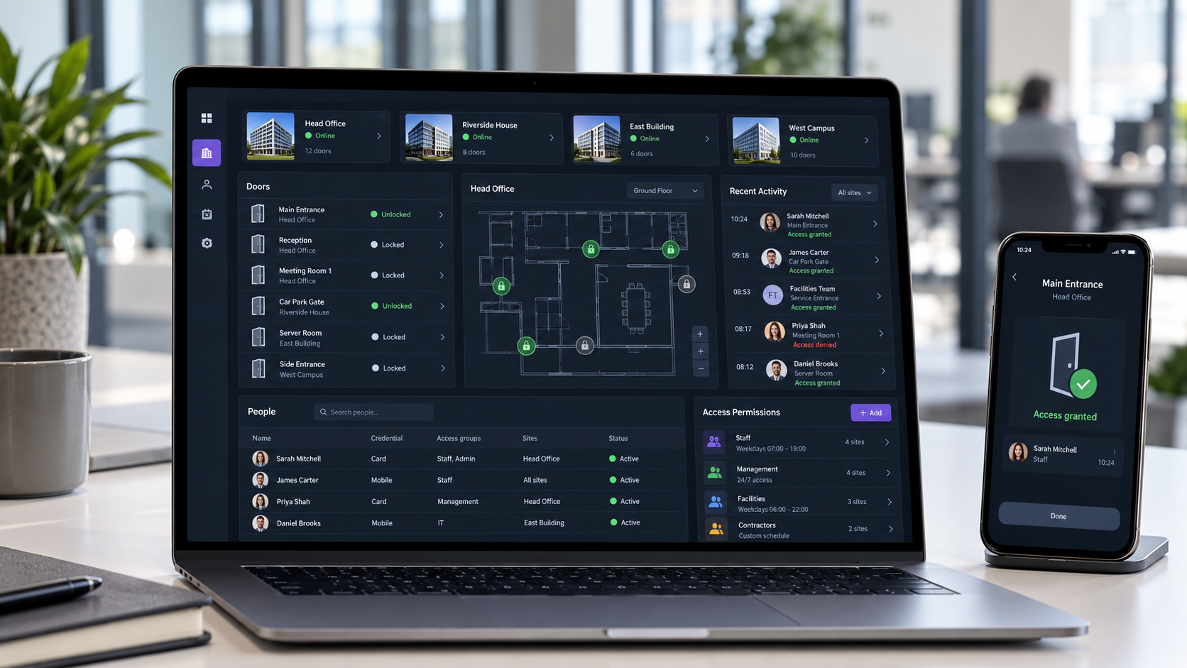 Remote Access Control Dashboard